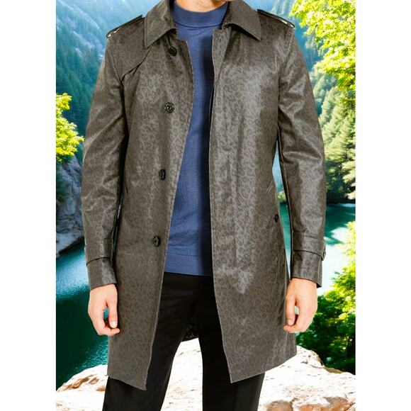 Men Tallia's Lined Raincoat Med Weight Size-M (Reg: $500) - Picture 1 of 6